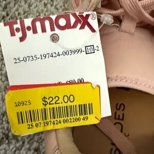 J Slides Women's Blush Pink Athletic Sneakers